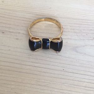 ♠️Kate Spade♠️ black bow ring